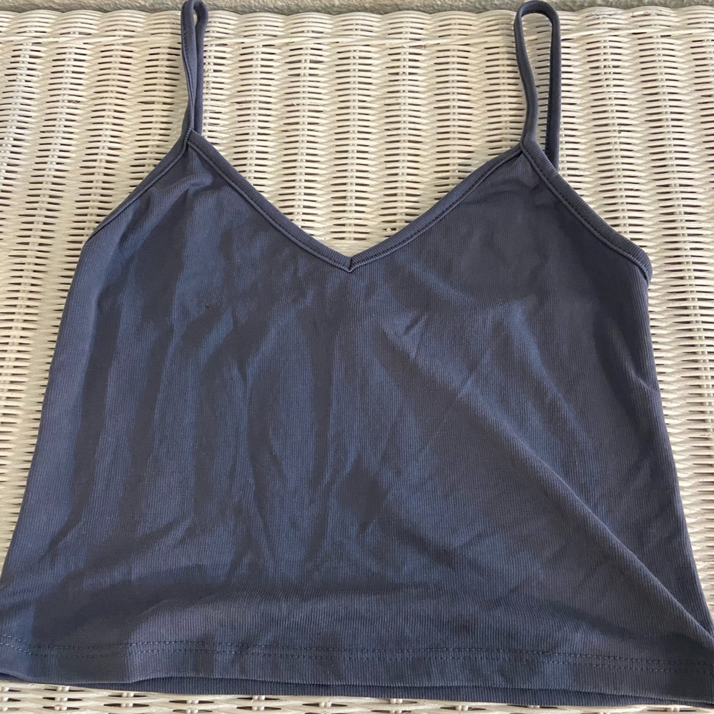 Light weight blue crop top